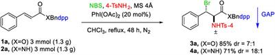 Regio- and Diastereoselective Vicinal Aminobromination of Electron Deficient Olefins via Phosphorus-Based GAP Protocol